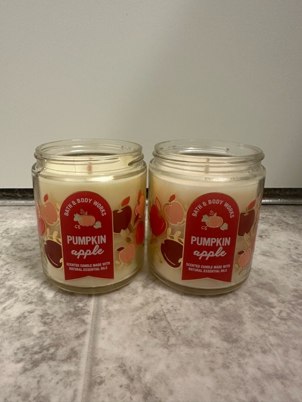 Bath & Body Works Pumpkin Apple Candle (Set of 2)